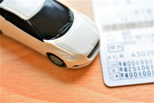 運転免許証とミニカー